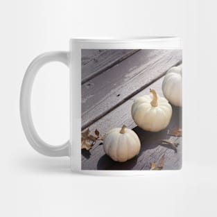 White Pumpkins in festive season Mug